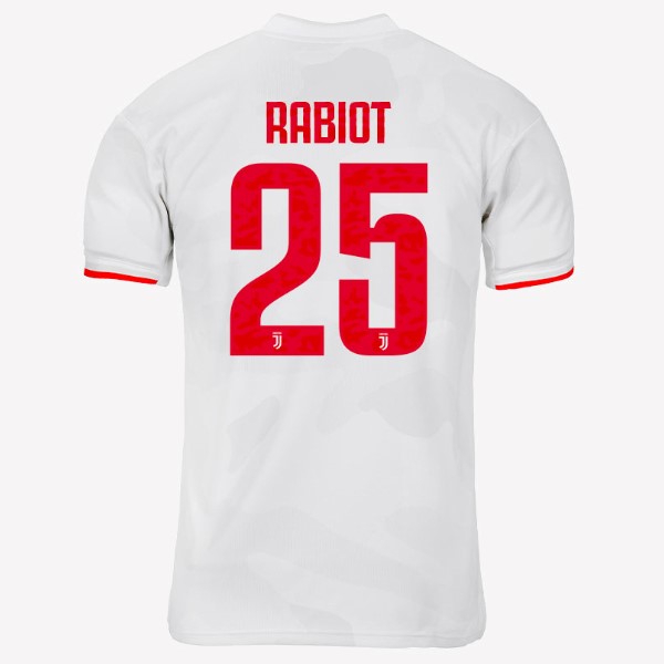 Camiseta Juventus NO.25 Rabiot Segunda equipo 2019-20 Gris Blanco